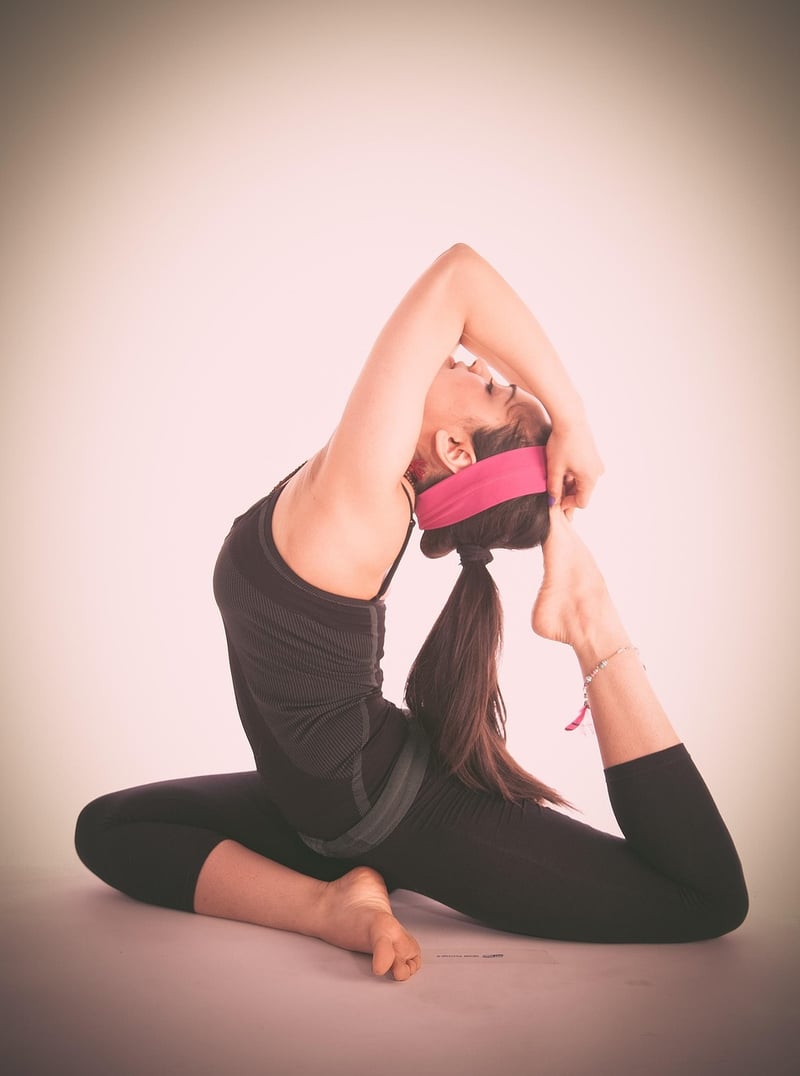 Outdoor yoga practice